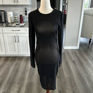 Black sheer dress by House size small